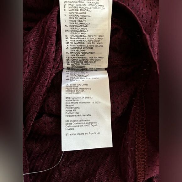 Adidas boys practice football jersey Color burgundy - Picture 3 of 3